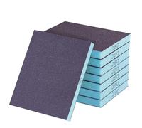 YFLeomry 8 Pièces Éponges à Poncer Grains 280, Papier Abrasif Sec et Humide Flexibles Eponge Abrasive, Lavables et Réutilisables, Eponge a Poncer Carrosserie, Bois, Métal, Placo, Plastique, Mur