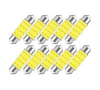 YFlifangting Éclairage de plaque d'immatriculation 10 PCS C5W Ampoule LED C10W Festoon 31/36/39/41/42mm 12V COB 7000K Blanc Intérieur de voiture Dôme Lampes de lecture Tronc Lampe de plaque d'immatric