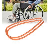 YFMMWEL Couvre-Roues Arrière en Silicone pour Fauteuil Roulant, Antidérapant, en Éponge Épaisse, Facile À Installer Et Réglable, pour Une Meilleure Adhérence Et Traction (1 Paire),Orange