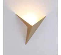 YFMYY Applique murale à LED Triangle moderne Blanc chaud 3000K Appliques d'éclairage 3W Applique murale d'intérieur contemporaine Créativité en fer Appliques murales pour escaliers Couloir Chevet Salo