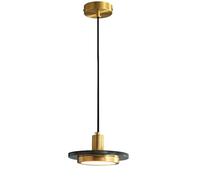 YFMYY Natural Stone LED Pendant Lights Kitchen Island, Nordic Modern Marble Pendant Lamp, Hardwired Pendant Light Fixtures, Adjustable Height Gold Hanging Lamp For Bedroom Dining Room(Green)