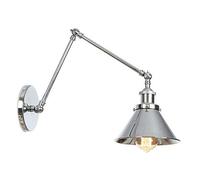 YFMYY Nordic Classique Applique Murale Moderne Industriel Long Bras Battant Chrome Applique Murale Applique Vintage E27 Lumières pour Salle De Bains Chambre Foyer Restaurant (Color : D)