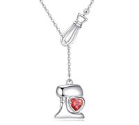 YFN Cadeaux pour femme en argent sterling avec pendentif Infinity Baking - Bijoux de pâtisserie pour femme - Cadeau pour boulangerie, Normal, Argent sterling, Pas de gemme