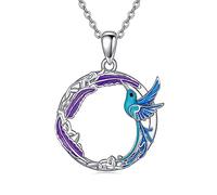 YFN Collier colibri en argent sterling avec pendentif colibri - Bijou pour femme - Cadeau pour maman et grand-mère