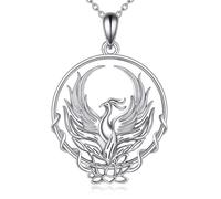 YFN Collier Phoenix en argent sterling pour femme et homme - Cadeau d'anniversaire, de départ