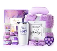 YFONG Lot de 12 paniers-cadeaux pour femme, cadeau de rétablissement pour elle, cadeau spa pour maman, épouse, petite amie, amis, cadeau d'anniversaire relaxant pour Noël, lavande