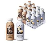 yfood Classic Choco & Creamy Coconut, repas prêt à boire, THIS IS FOOD, substitut de repas, 30 g de protéines, 26 vitamines et minéraux (12 x 500 ml)