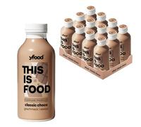 yfood Classic Choco, repas prêt à boire, 30 g de protéines, 12 x 500 ml