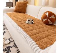 YFPZHZ Housse De Canapé Chambre à Bedroom Couverture De ProtèGe-SièGe pour Fauteuil, 1 2 3 4 Places Couvre De Canapé en Peluche éPaisse, pour Animaux à Enfants, Lavable(60x150cm,Orange)