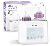YFQIS Chauffe Biberon, Chauffe Lait Maternel 10 En 1, Chauffage Rapide Au Bain-Marie Pour Le Lait Maternel Et Les Aliments, Fonction Maintien Au Chaud Pendant 24h Avec Arrêt Automatique, Sans BPA