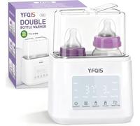 YFQIS Chauffe Lait Maternel 10 En 1, Grand Volume Compatible Tous Biberons | Chauffage rapide, chaleur 24h, portable, sans BPA. Lait maternel, veilleuse, usage bébé quotidien, parfait cadeau naissance