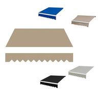 YFQYRB Bâche de rechange pour auvent de balcon - Bâche durable et résistante aux intempéries - 5 x 2,5 m et 5 x 3 m - Kaki