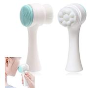 YFSEOS Brosse Pour Le Visage Exfoliation Douce, Suppression des Points Noirs, Massage(Deux Côtés) (bleu)