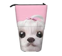 YFSGDLBN Adorable trousse télescopique verticale imprimée chien maltais
