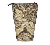 YFSGDLBN Ancient Map World Globe Trousse télescopique verticale