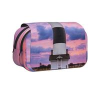 YFSGDLBN Beauty Lighthouse Trousse à crayons avec double coque imprimée