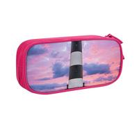 YFSGDLBN Beauty Lighthouse Trousse à crayons de grande capacité avec double pochette portable pour papeterie, rose, Taille unique, Pochette à monnaie