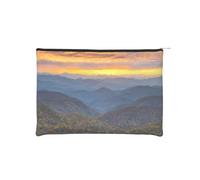 YFSGDLBN Blue Ridge Trousse de maquillage réutilisable en papier imprimé Parkway Mountains