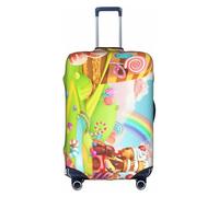 YFSGDLBN Candy Land Housse de protection élastique pour valise imprimée, blanc, S