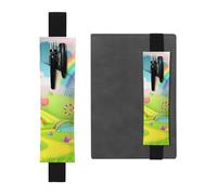 YFSGDLBN Candy Land Trousse à crayons en cuir imprimé, Noir , Taille unique, Pochette à monnaie