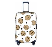YFSGDLBN Cookies Food Chip Biscuits Imprimé Valise Housse élastique Bagages Housse de Protection, blanc, L