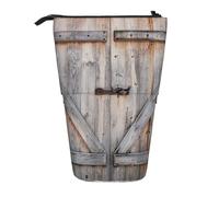 YFSGDLBN Country Barn Trousse télescopique verticale avec porte en bois imprimée