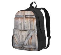 YFSGDLBN Country Barn Wood Door Sac à dos imprimé pour adulte
