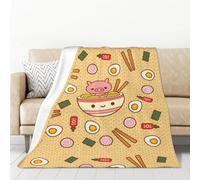 YFSGDLBN Delicious Sweet Ramen Couverture en flanelle imprimée 127 x 177,8 cm