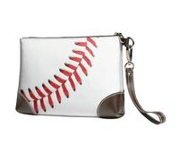 YFSGDLBN Hardwoods Pochette en cuir véritable avec fermeture éclair Motif camouflage Vert, Baseball Lace Close Up, Taille unique