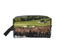 YFSGDLBN Hawaii Beach Golf Course Sac de Rangement Imprimé Sac Portable Voyage Cosmétique Trousse de Toilette