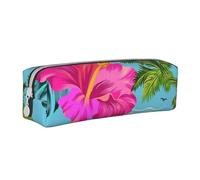 YFSGDLBN Hello Hawaii Trousse à crayons en cuir avec imprimé, blanc, Taille unique, Pochette à monnaie