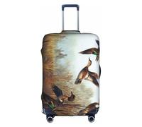 YFSGDLBN Housse de protection élastique pour valise de chasse et vol sauvage, blanc, S