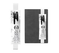 YFSGDLBN Jolie trousse en cuir imprimé dalmatien pour stylo, marque-page, blanc, Taille unique, Pochette à monnaie