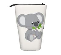 YFSGDLBN Koala eat Trousse à crayons télescopique verticale Motif feuille