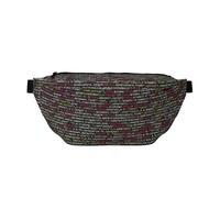 YFSGDLBN Programmeur Code de programmation imprimé sac banane sac de poitrine quotidien décontracté, Noir , Taille unique