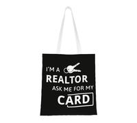 YFSGDLBN Sac à main à bandoulière avec inscription « I'm A Realtor Ask Me »