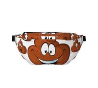 YFSGDLBN Sac banane à bandoulière imprimé amusant pour tous les jours, Noir , Taille unique