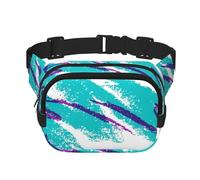 YFSGDLBN Sac banane carré double couche imprimé motif tasse années 90, Noir , Taille unique