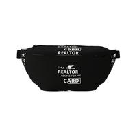 YFSGDLBN Sac banane imprimé I'm A Realtor Ask Me - Sac de poitrine décontracté, Noir , Taille unique