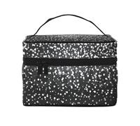 YFSGDLBN Sac de rangement pour maquillage avec paillettes argentées brillantes