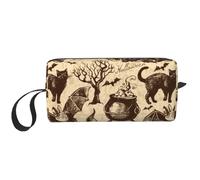 YFSGDLBN Sac de rangement quotidien imprimé chapeau de sorcière trousse de maquillage