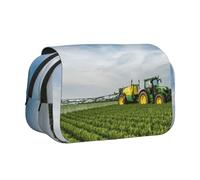 YFSGDLBN Tractor Farm Trousse à crayons avec double coque imprimée
