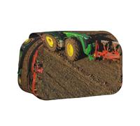 YFSGDLBN Tractor Farm Trousse à crayons avec double coque imprimée