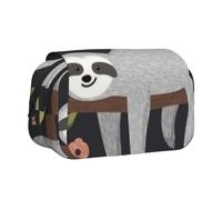 YFSGDLBN Trousse à crayons avec double coque imprimée « Follow Your Dreams » Motif paresseux