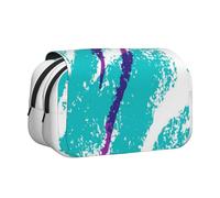 YFSGDLBN Trousse à crayons avec double coque imprimée Motif tasse des années 90