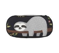 YFSGDLBN Trousse à crayons avec inscription « Follow Your Dreams » Motif paresseux, Noir , Taille unique, Pochette à monnaie