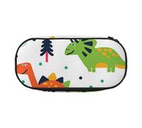 YFSGDLBN Trousse à crayons colorée avec imprimé dinosaures, Noir , Taille unique, Pochette à monnaie