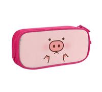 YFSGDLBN Trousse à crayons de grande capacité avec imprimé cochon mignon, rose, Taille unique, Pochette à monnaie