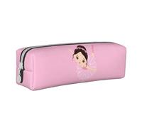 YFSGDLBN Trousse à crayons en cuir avec inscription Little Ballerina Dancing Girl, blanc, Taille unique, Pochette à monnaie