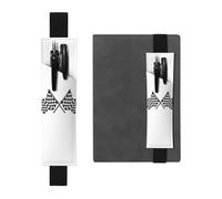 YFSGDLBN Trousse à crayons en cuir imprimé drapeau de course à carreaux, Noir , Taille unique, Pochette à monnaie